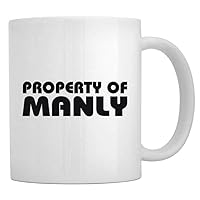 Property of Manly Bold Font Mug 11 ounces ceramic