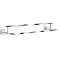 DELTA FAUCET 75925 Trinsic 24 in. Double Wall Mount Towel Bar Bath Hardware Accessory in Polished Chrome