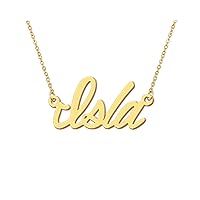 Aoloshow Personalized Name Necklace Custom Any Name Necklaces Jewelry for Womens New Mom Bridesmaid Gift