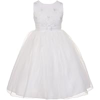 Sparkle Textured Bodice Princess Little Girl Special Occasion Dresses