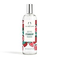 The Body Shop Strawberry Body Mist – Refreshes and Cools with a Sweet Fruity Scent – Vegan – 3.3 oz