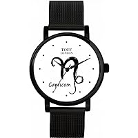 White Capricorn Watch Ladies 38mm Case 3atm Water Resistant Custom Designed Quartz Movement Luxury Fashionable