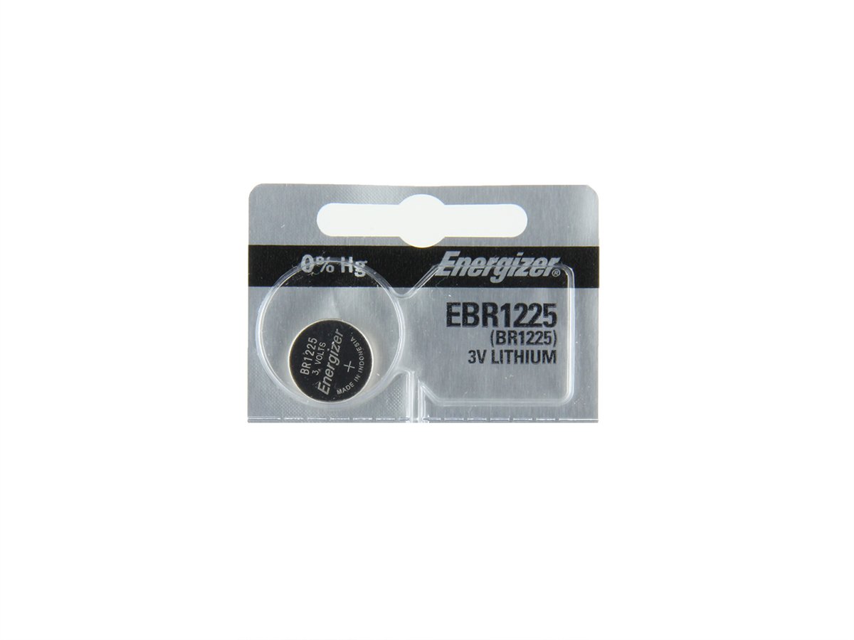 Energizer EBR1225 (BR1225, CR1225) Lithium Coin Cell, On Tear Strip (Pack of 5)