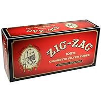 Zig Zag Full Flavor Red RYO Cigarette Tubes - 100mm Size 200ct Box (5 Boxes)