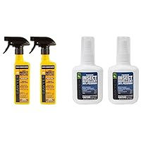 Sawyer Permethrin Insect Repellent Spray for Clothing & Gear (12-Ounce, Twin Pack) and Picaridin Insect Repellent Spray (4 Fl Oz, Pack of 2)