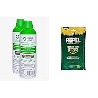 Permethrin Spray Insect Repellent Clothing & Gear Pack & Repel DEET Mosquito Wipes Travel Pack