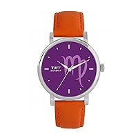 Purple Virgo Watch Ladies 38mm Case 3atm Water Resistant Custom Designed Quartz Movement Luxury Fashionable