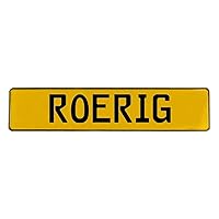 746145 Wall Art (Roerig Yellow Stamped Aluminum Street Sign Mancave)