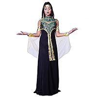 DSplay Egyptian Costume Women Fancy Dress Adult Egyptian Queen Clothing