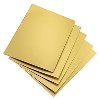 Hygloss, Matte Gold Metallic Foil Board Stock Sheets, Arts & Crafts, Classroom Activities & Card Making, 100 Pack, 8.5 x 11-Inch, 100 Count