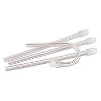 7024911 WHI Clear Tip Total Comfort Aspirators, White (Pack of 100)