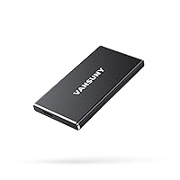 Vansuny 500GB Portable External SSD, USB 3.1 Gen2 430MB/s High-Speed Data Transfer, Metal USB C Mini Portable External Solid State Drive for PC, Laptop, Phones and More