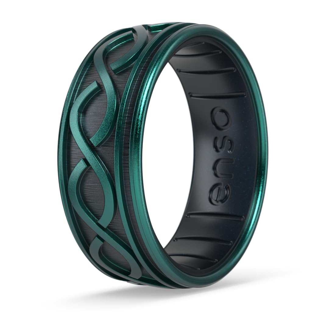 Enso Rings Lord of the Rings Collection - Comfortable Silicone Rings - Rohan, Elven, and Hobbit Rings