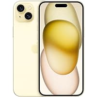 Apple iPhone 15, 256GB, Yellow - Unlocked (Renewed)
