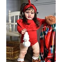 Angelbaby Life Size Baby Dolls Realistic Reborn Toddler Girl Doll - 26 inch Lifelike Soft Silicone Newborn Baby Big Weighted Doll Adroable Real Bebe Reborns Child for Girl Boys Best Gift Toys