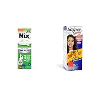 Nix Ultra Superlice Treatment, All-in-One Shampoo, 4 Fl Oz & Lice Removal Comb & Licefreee Spray! Tec Labs Head Lice Spray - Includes Professional Metal Nit and Lice Comb, 6 Fl Oz