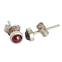 925 Sterling Silver 7 MM Stud Solitaire Minimalist Earrings For Women Fashion Jewelry