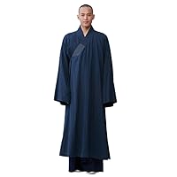 Buddhist Monk Robe Meditation Gown Men Grey Blue