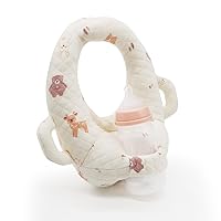 vocheer Baby Bottle Holder, Portable Support Pillow for Newborns, Baby Self-Feeding Pad,Hand Free, Bottle Support Cushion，Deer