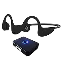 eEAR-BC-Tx The First Bone Conduction Military Grade, Personal Hearing Amplifier with The Latest Bluetooth (BT) 5.3 Technology Open Ear Headphones with Sound Transmitter Black