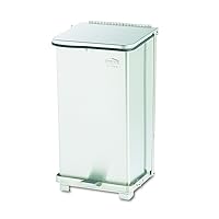 Rubbermaid Commercial Products Defender Front Step-On Trash Can, 6.5-Gallon, Stainless Steel, Good with Infectious Waste in Doctors Office/Hospital/Medical/Healthcare Facilities