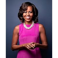 Michelle Obama First Lady Elegance Color 8x10 Silver Halide Archival Quality Reproduction Photo Print