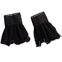False Sleeves Wrist Cuffs Floral Ruffle Layered Lace Cuff Detachable Fake Sleeves for Women Girls