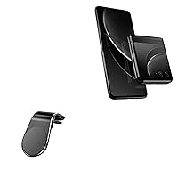 BoxWave Car Mount Compatible with Motorola Razr 40 - MagnetoMount Clip, Metal Car Air Vent Strong Magnet Mount - Jet Black