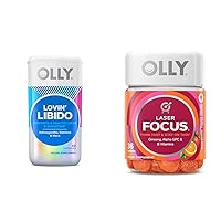 OLLY Lovin Libido Capsules for Women, Laser Focus Gummies with Ginseng, 36 Count