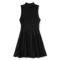 AEROPOSTALE Womens Mock Sleeveless Sweater Dress, Black, X-Small