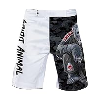 CHOO Men’s Animal Camouflage Graphic Pro Durability Fight Short for Grappling