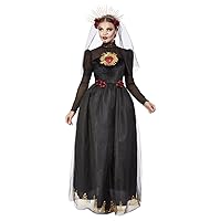 DOTD Sacred Heart Bride Costume, Black Small (UK 8-10)