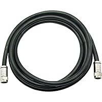 Newhouse Hardware 6’ RG6 Coaxial Cables, F-Type Connection, for TV, Antenna, DVR, Cable Modem, 5-Pack, Black