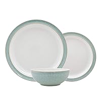 Denby Elements 12 Piece Dinner Set, Green