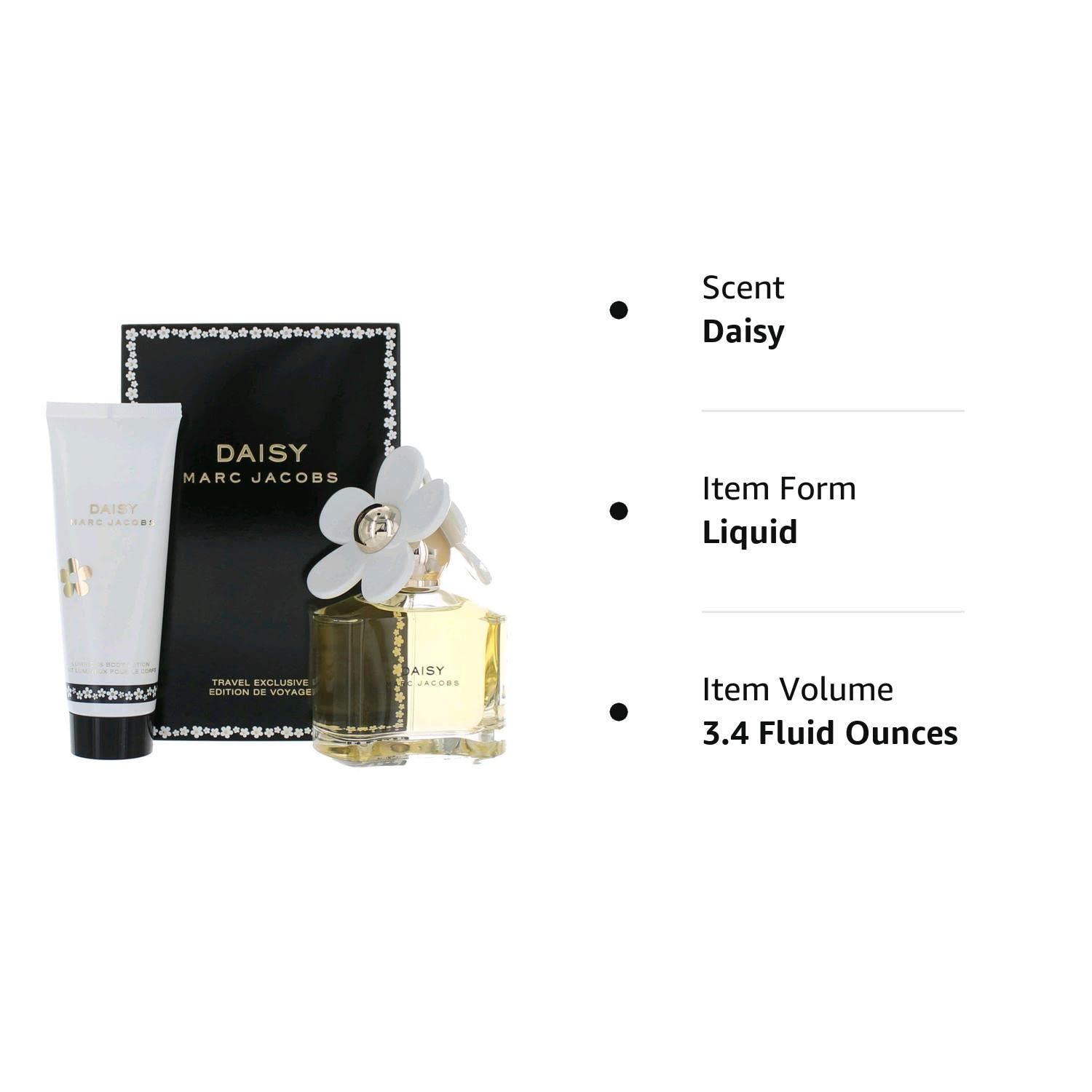 Marc Jacobs Daisy 2-Piece Fragrance Set (Eau de Toilette Spray, 3.4 Ounce and Luminous Body Lotion, 2.5 Ounce)