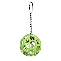 JW Pet Company Activitoys Hol-ee Roller Parrot Toy, 4 Inch Diameter (Colors Vary )