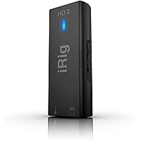 IK Multimedia iRig HD 2 guitar audio interface for iPhone, iPad, Mac, iOS and PC with USB-C, Lightning and USB cables and 24-bit, 96 kHz music recording