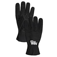 MECH110FR-M ProGrade Plus MECH110FR Fire Resistant Synthetic Leather Glove with Wing Thumb, Full Finger, Medium, Black