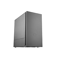 Cooler Master Silencio S400 mATX Tower W/Sound-Dampening Material, Sound-Dampened Steel Side Panel, Reversible Front Panel, SD Card Reader, and 2X 120mm PWM Silencio FP Fans