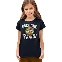 Popfunk Classic Paw Patrol Christmas Deck The Paws Kids T-Shirt for Youth Toddler Boys and Girls