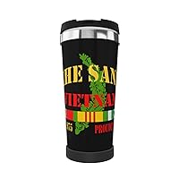 Vietnam Veteran Khe Sanh Portable Insulated Tumblers Coffee Thermos Cup Stainless Steel With Lid Double Wall Insulation Travel Mug For Outdoor
