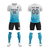 Soccer Jersey Uniform for Men Women Boy Personalized Shirt and Shorts with Name Number