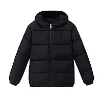 Kids Clothes Girls Toddler Kids Boys Girls Winter Warm Jacket Outerwear Solid Coats Hooded Down Fill Outwear Children's