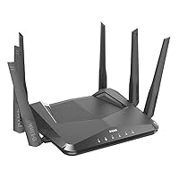 D-Link WiFi 6 Router AX4800 MU-MIMO Voice Control Compatible with Alexa & Google Assistant, Dual Band Gigabit Gaming Internet Network (DIR-X4860-US)