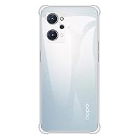 for Oppo Reno 7A Japanese Version Case, Soft TPU Back Cover Shockproof Silicone Bumper Anti-Fingerprints Full-Body Protective Case Cover for Oppo Reno 7A Japanese Version (6.40 Inch) (Transparent)