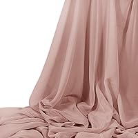 F.d.silk Natural White 100% Pure Silk Chiffon Fabric by The Yard, 48 Colors, Natural White Ch-026