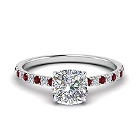 Choose Your Gemstone CUS Sizehion Shape 925 Sterling Silver Halo Engagement Rings Hidden Halo Petite Diamond CZ Handcraft Chakra Healing Ring Gifts for Ladies : US Size Size 4 TO 13