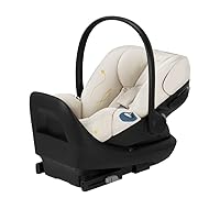 Cybex Cloud G Comfort Extend Infant Car Seat with Anti-Rebound Base, Linear Side Impact Protection, Latch Install, Ergonomic Full Recline, Extended Leg Rest, Seashell Beige
