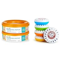 Munchkin® Arm & Hammer Diaper Pail Refill Rings, 544 Count, 2 Pack (272 Count Each) with Nursery Fresheners, Assorted Scents, 5 Count