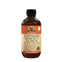 Okay Extra Dark Black Jamaican Castor Oil with Tea Tree Oil 4oz / 118ml